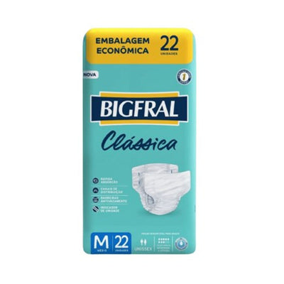 Fralda Bigfral Clássica M 22 Unidades