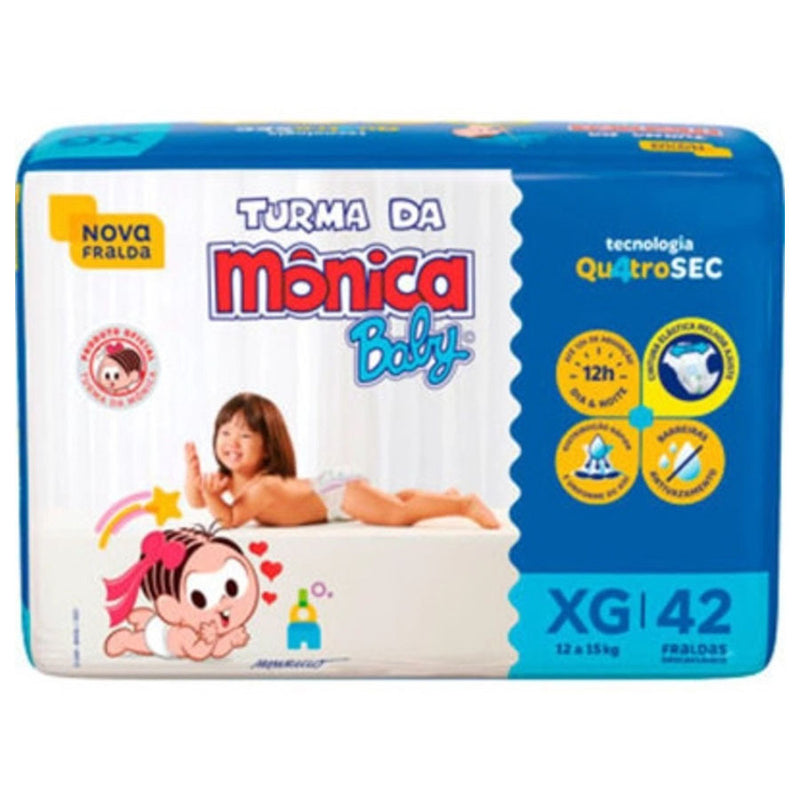 Fralda Descartável Infantil Xg Turma Da Mônica 42 Fraldas