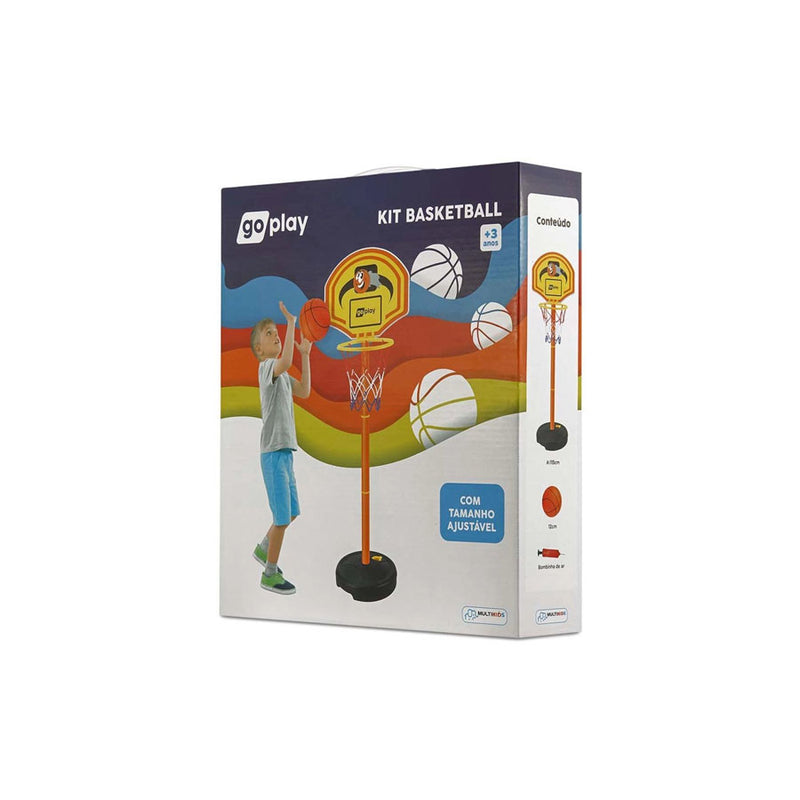 Conjunto de Basquete - Go Play - Pedestal, Bola e Bomba - Multikids