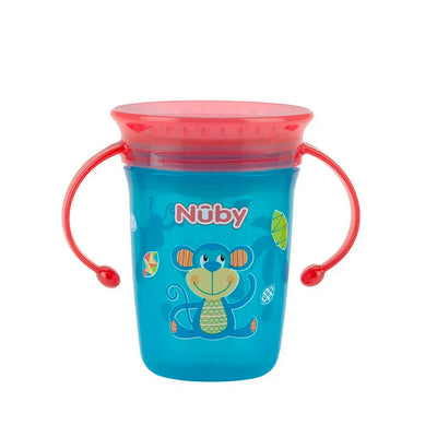 Copo Nuby Com Alca 360 Azul - 240ml