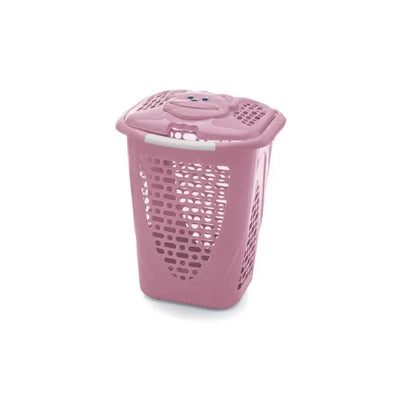 Cesto Telado Urso 50 Litros Rosa - Adoleta Bebê