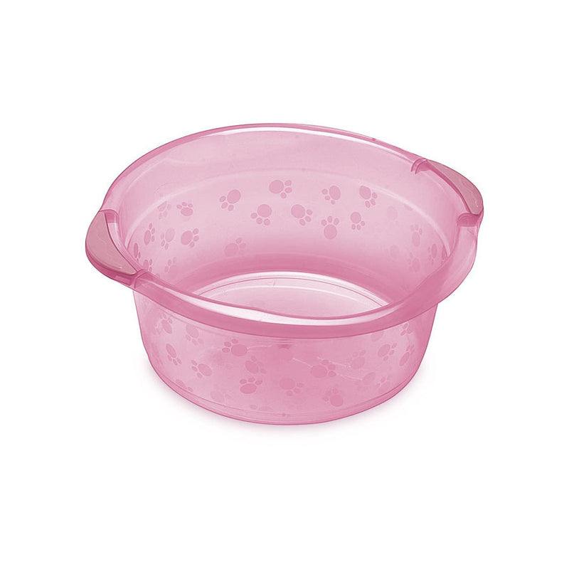 Bacia Infantil Adoleta Bebê de 15 Litros em Rosa Translúcido