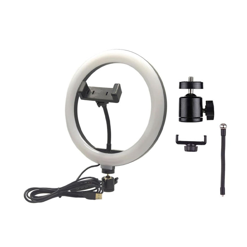 Soft Ring Light 26cm USB Com Suporte Para Celular