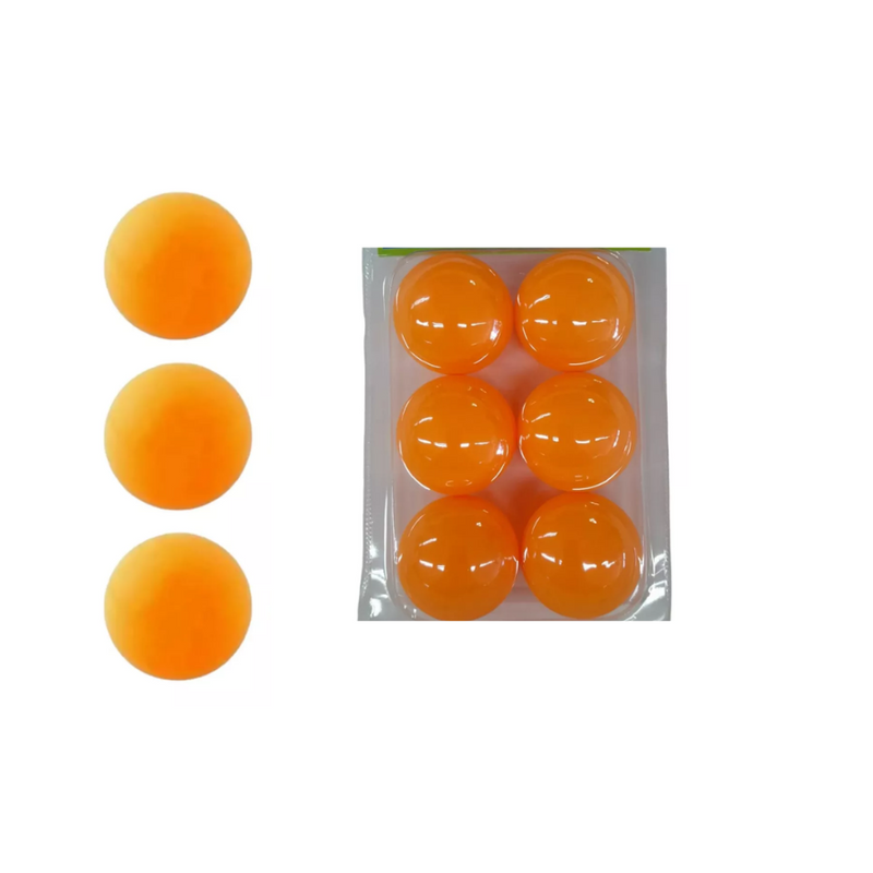 Jogo de Bolas Plásticas Tênis de Mesa 6 Unidades