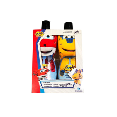 Kit Infantil Neutrocare Super wings Shampoo Cabelo e Corpo 400ml + Sabonete Líquido 400ml