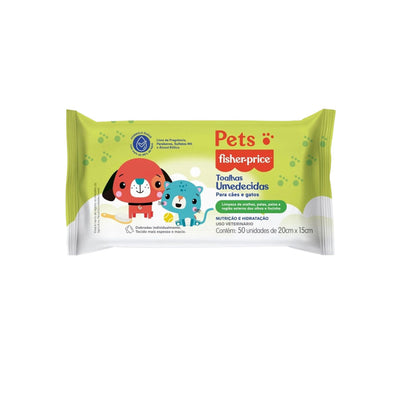 Toalha Umedecidas para Pets Cães e Gatos - Fischer Price