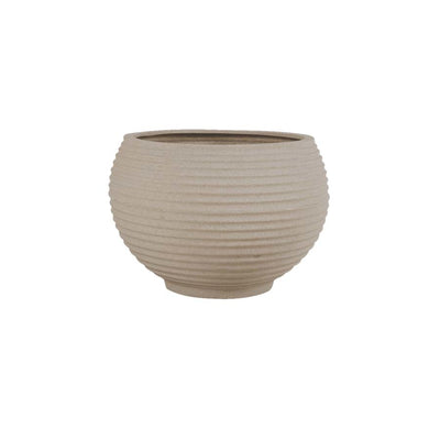 VASO ESFERA LATTICE CIMENTO 34X34X23 CM.