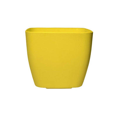 VASO PLÁSTICO MUSIQUE QUADRADO AMARELO COMPATÍVEL COM POTE Nº 15