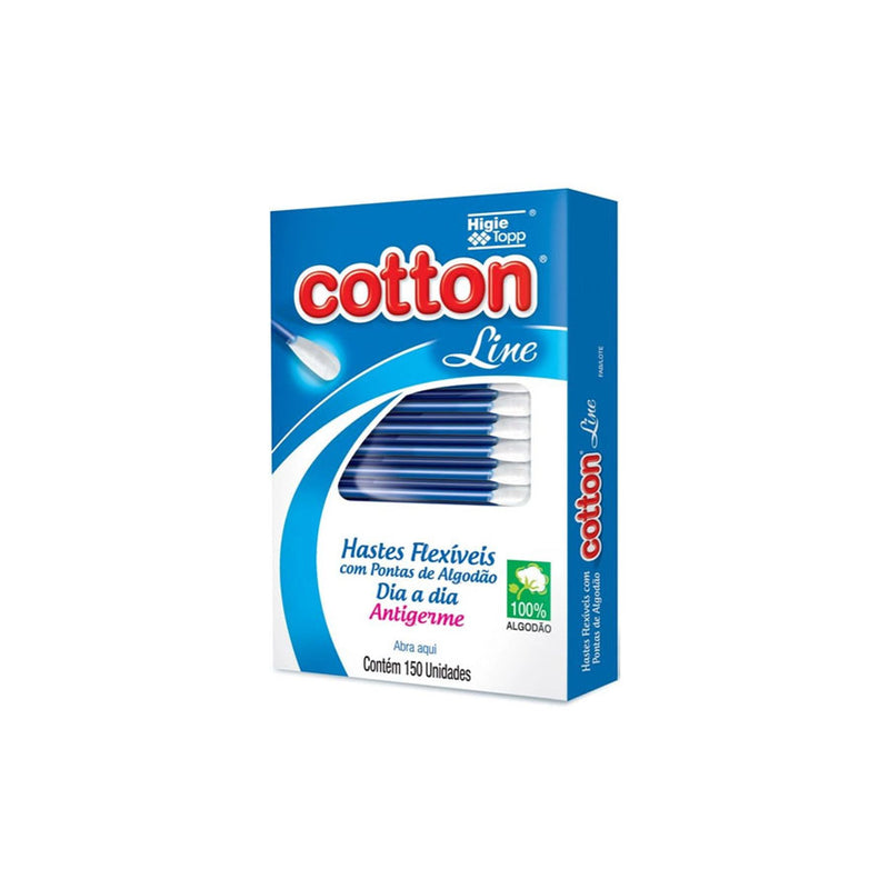 Hastes Flexíveis Cotton Line 150 Unidades