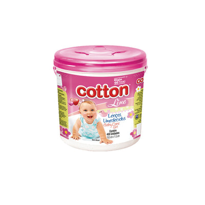 Lenços Umedecidos Cotton Line Baby Care Boy - 400 Unidades