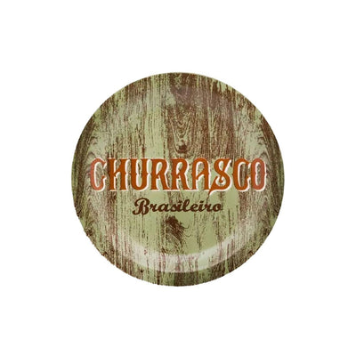 Prato Raso Cerâmica Churrasco Green 26 cm Oxford