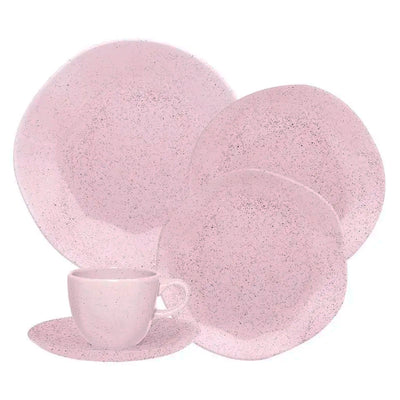 Aparelho de Jantar e Chá 20 Peças Ryo Pink Sand Biona - Oxford