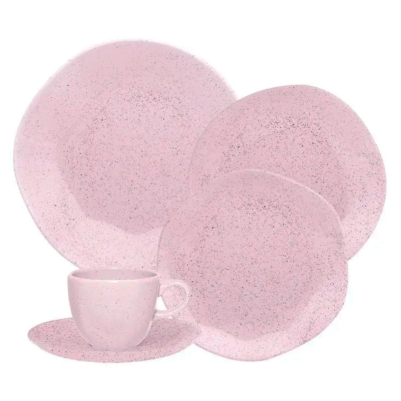 Aparelho de Jantar e Chá 20 Peças Ryo Pink Sand Biona - Oxford