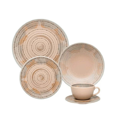 Aparelho de Jantar 20 peças Cerâmica Unni Ancestral - Oxfordc