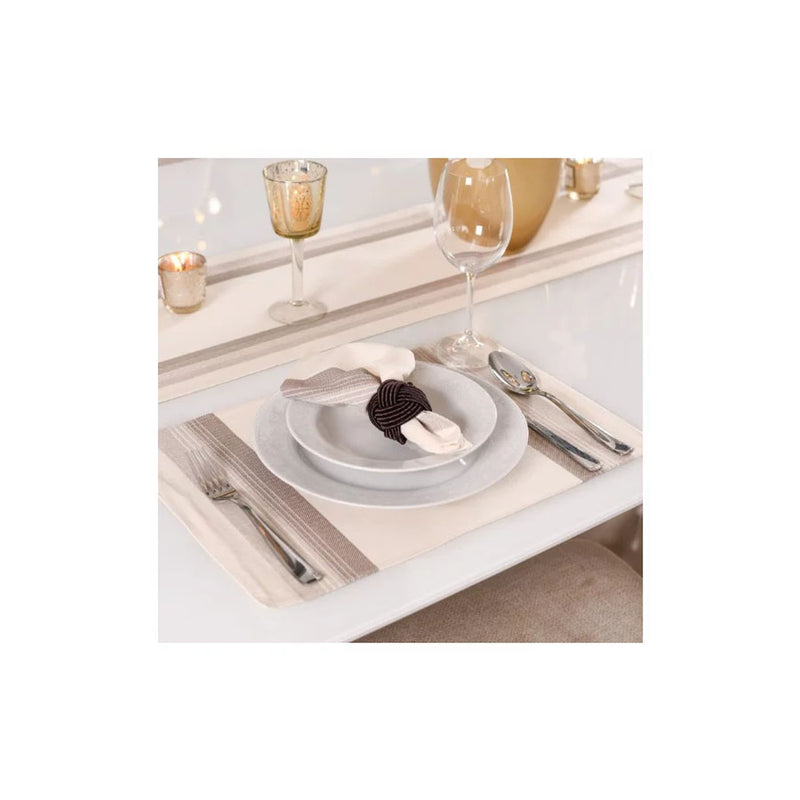 Jogo de Guardanapos 40cm x 40cm Fio Tinto CLASSIC TAUPE - Tessi