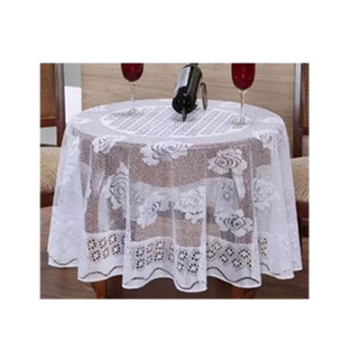 TOALHA DE MESA RENDA REDONDA