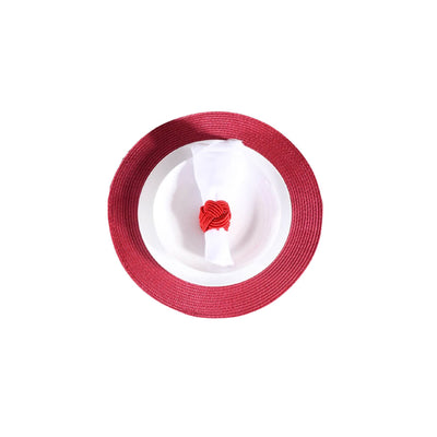Lugar Americano Tessi Requinte Redondo Bordô 20cm