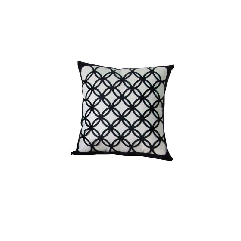 Capa Almofada Provence Tela Preto 50x50cm