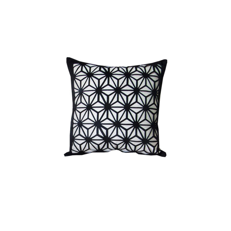 Capa Almofada Provence Spin Preto 50X50Cm