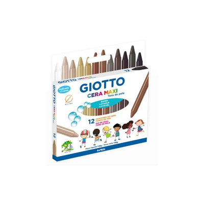 Big Giz de Cera 12 Cores Maxi Tons de Pele (Giotto)