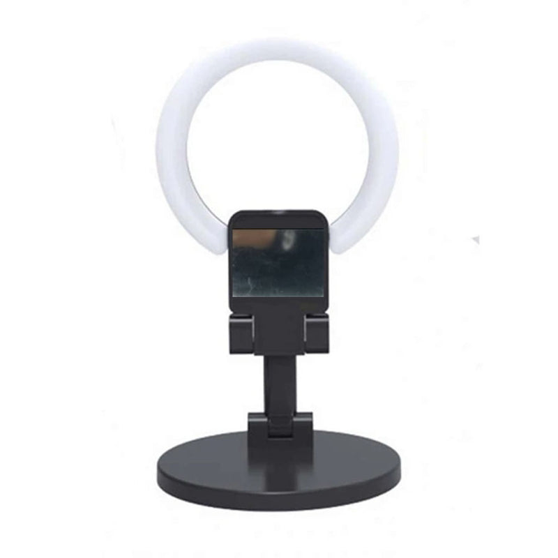 Ring Light com Espelho e cabo USB - Preto - BD 995