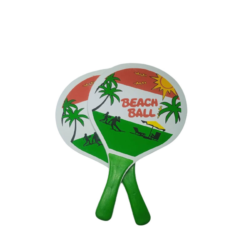 Kit Frescobol Com 2 Raquetes e 1 bola - Verde