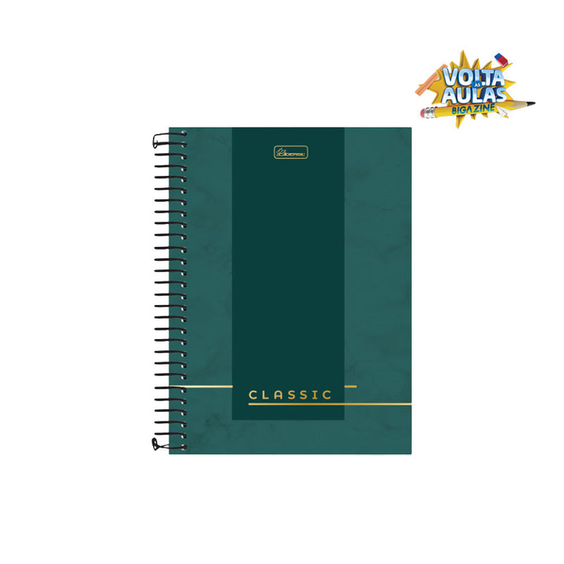 Caderno Colegial Capa Dura Classic 80 folhas - Cadersil