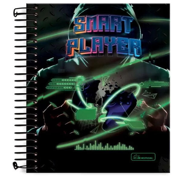 Caderno Universitário Smart Player 15 matérias 240 Folhas Foroni.