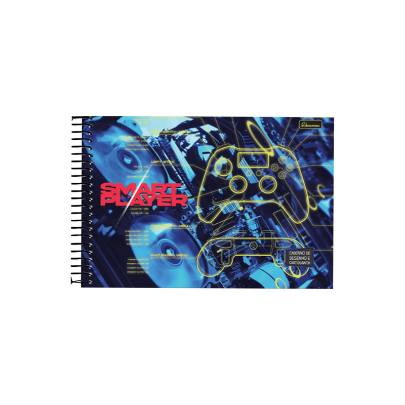Caderno de Desenho Cadersil SMART PLAYER 80 Folhas