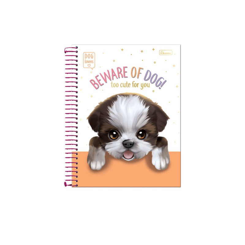 Caderno Dog Lovers 160 Folhas Capa Dura - Cadersil