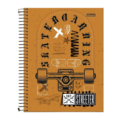 Caderno Universitário 10 Matérias 160 Folhas Streeter - Cadersil