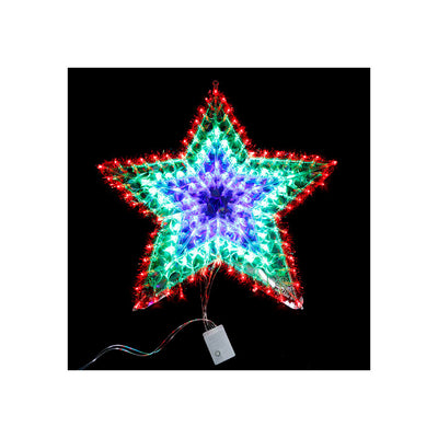 Pisca Natal Estrela Led 50cm Colorido 110V