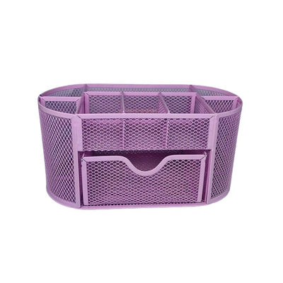 Organizador para Mesa em Metal Rosa 22cm