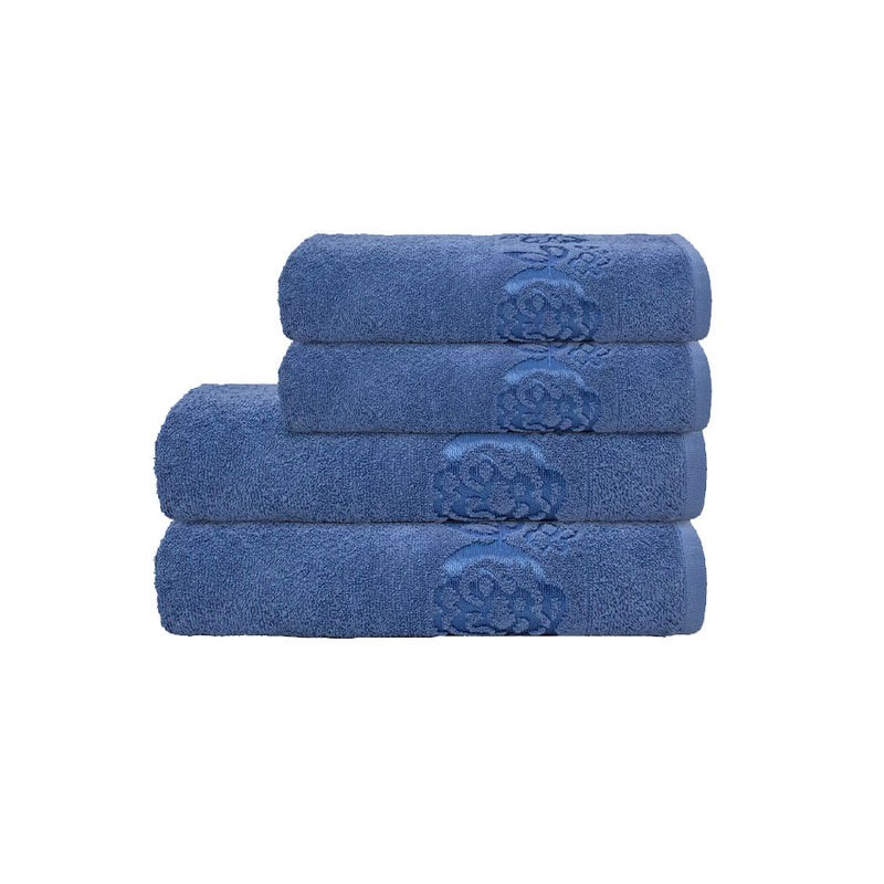 Toalha de Banho 70cm x 1,40m Charlotte Camesa Azul escuro