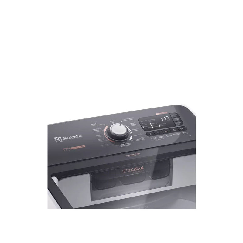 MÁQUINA DE LAVAR 17KG ELECTROLUX PREMIUM CARE COM CESTO INOX, JET&CLEAN E TIME CONTROL (LEC17)