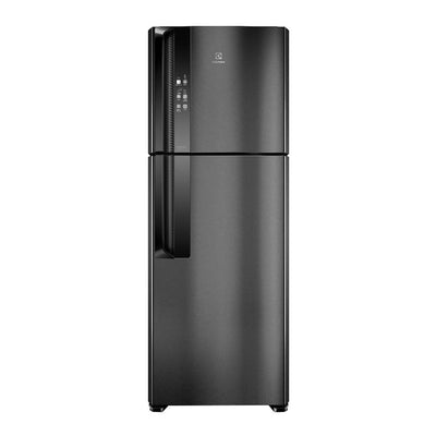 Geladeira Electrolux IF56B Top Freezer Frost Free Efficient Black Inox Look Com Autosense - 474L