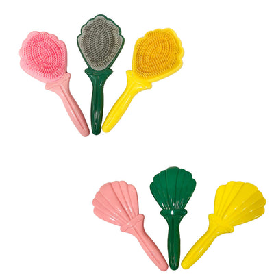 Escova de Cabelo Formato Concha Cores Diversas