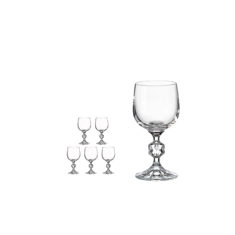 Jogo 6 Taças Para Vinho Tinto Claudia 230 Ml