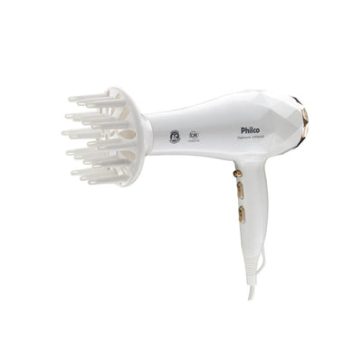 Secador de Cabelos Diamond Infrared PSC13, PHILCO, 127v - Branco