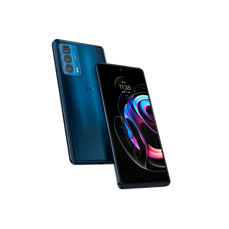 Smartphone Motorola Edge 20 Pro, Qualcomm Snapdragon 870, 256 GB, 12 GB RAM, Tela Max Vision 6.7 Full HD+, Câmera Tripla 108 MP + 16 MP + 8.0 MP, Frontal 32 MP, Bateria 4500mAh, Android 11 - Azul
