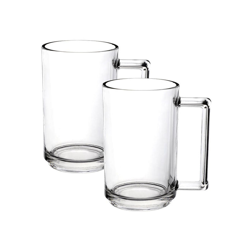 Jogo de 2 Canecas Berlin em Vidro 330ml