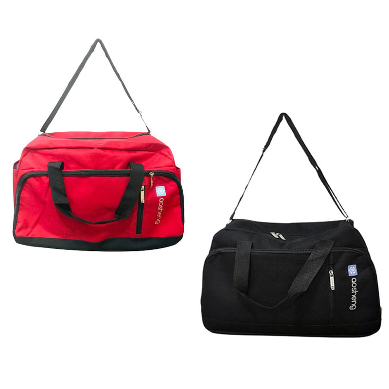 Bolsa para Viagem com 3 Compartimentos Preto e Vermelho