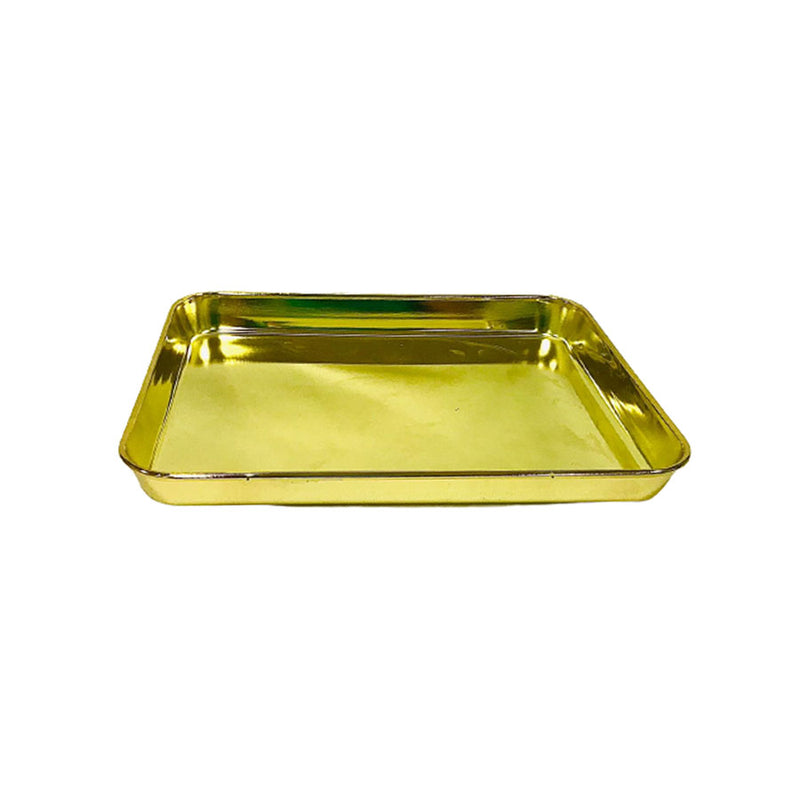 Bandeja de Metal Dourada 26cm