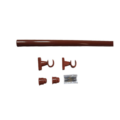 KIT DE VARÃO MOGNO PARA CORTINA 2M