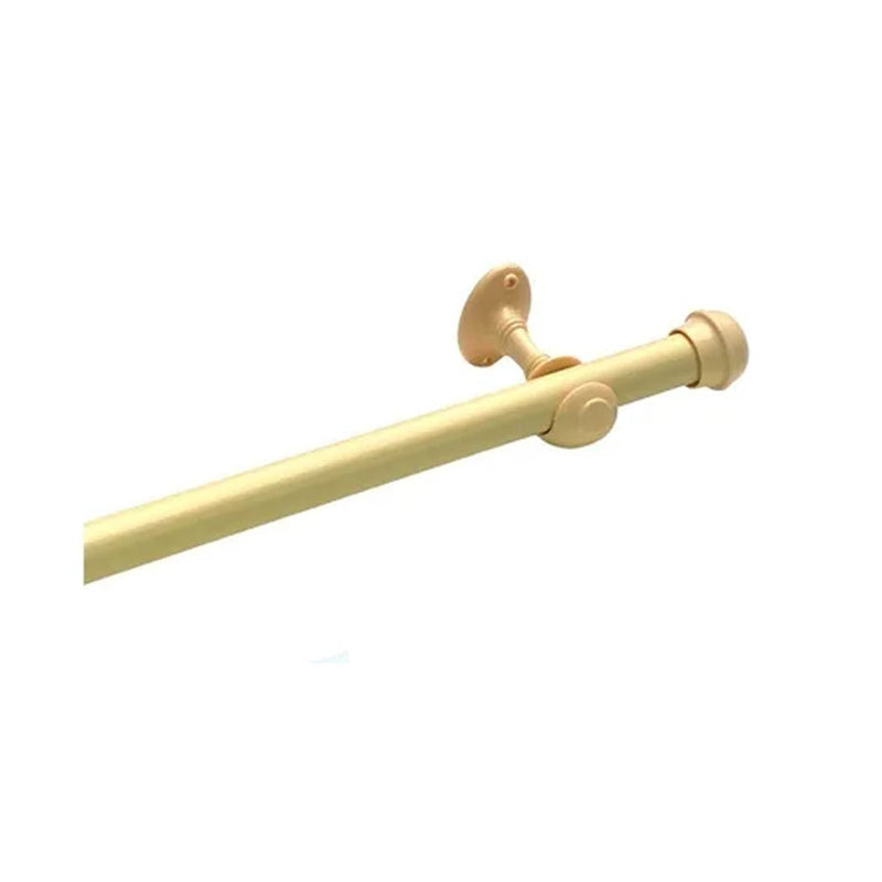 KIT DE VARÃO METAL MARFIM PARA CORTINA 1,5M