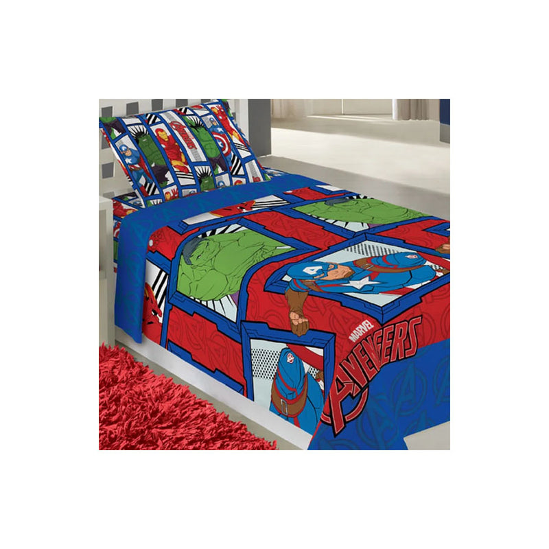 Jogo de Cama INFANTIL Microfibra Avengers Com 3 peças - LEPPER