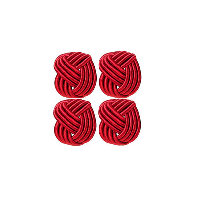 Argola para Guardanapos Traccia Vermelho 4 Peças - Copo&Cia