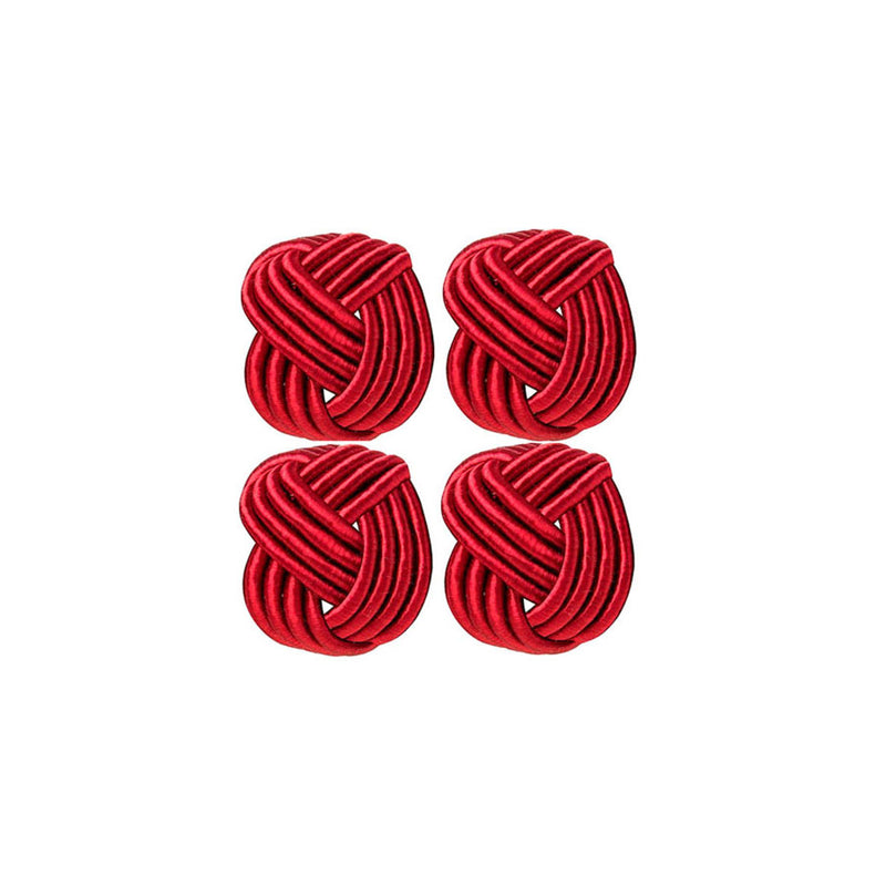 Argola para Guardanapos Traccia Vermelho 4 Peças - Copo&Cia