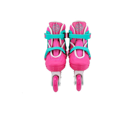 Patins Roller Infantil Ajustável Rosa Unitoys