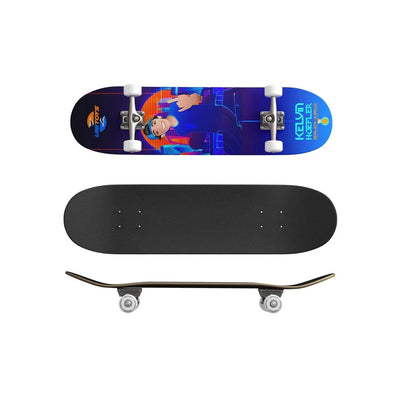Skate Infantil Kelvin Hofler Skateboard Iniciante Suporte 70Kg